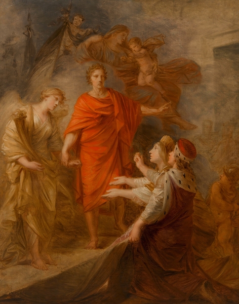 Venedig und Dalmatien huldigen Kaiser Franz II.[I.] als Friedensbringer [1797] by Heinrich Friedrich Füger [1751–1818] Print