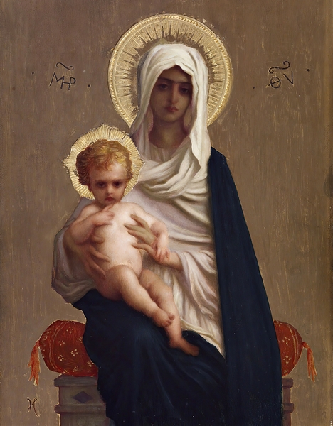 Virgin Of The Deliverance [C. 1872] by Ernest Hébert [1817–1908] Print
