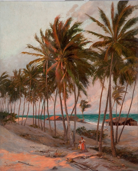 Beach in Fortaleza by Aurélio Figueiredo [1854 — 1916] Print