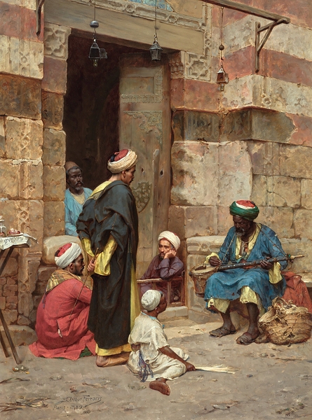 The musician [1889] by Arthur Von Ferraris [1856–1936] Print