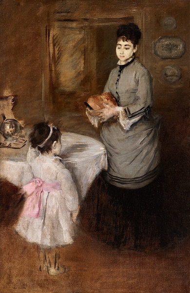 Afternoon Tea [About 1874] by Eva Gonzalès [1849–1883] Print