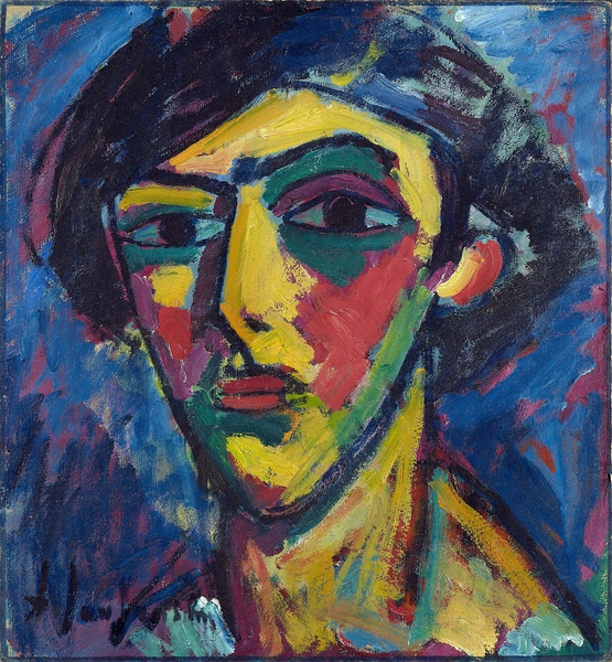 Head Of A Youth [1911] by Alexej von Jawlensky [1864–1941] Print