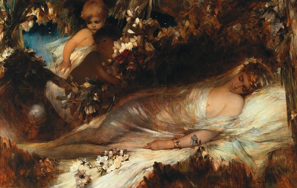 Titania Sleeping by Heinrich Faust [1843–1891] Print