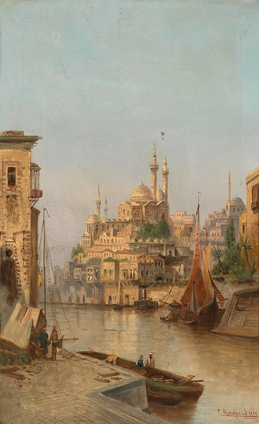 Partie Aus Istanbul [1899] by Karl Kaufmann [1843–1905] Print