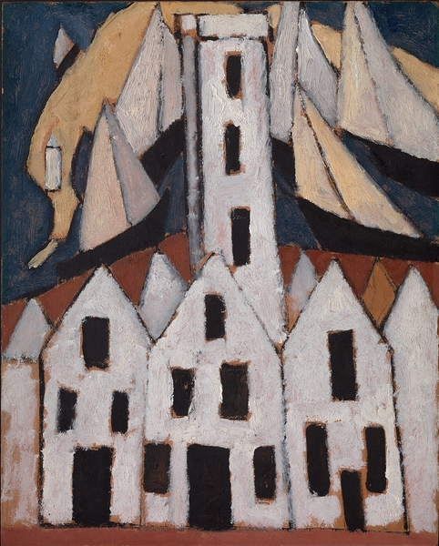 Movement No. 5. Provincetown Houses [1916] by Marsden Hartley [1877–1943] Print