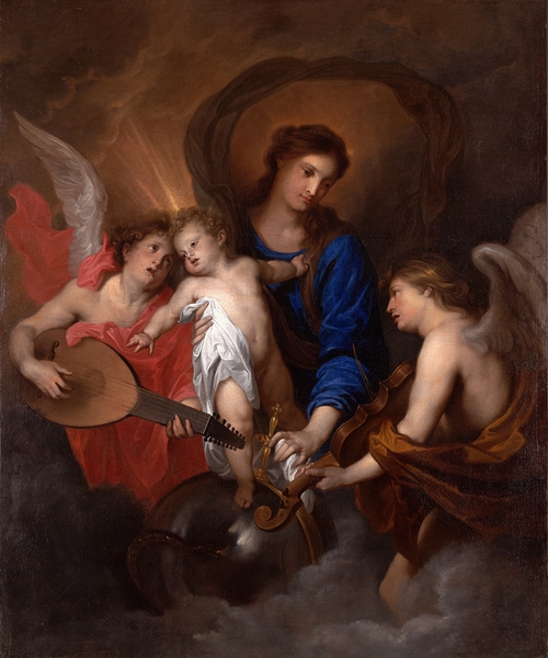 Virgin and Child with Music–Making Angels [ca. 1630] by Anthony van Dyck [1599–1641] Print