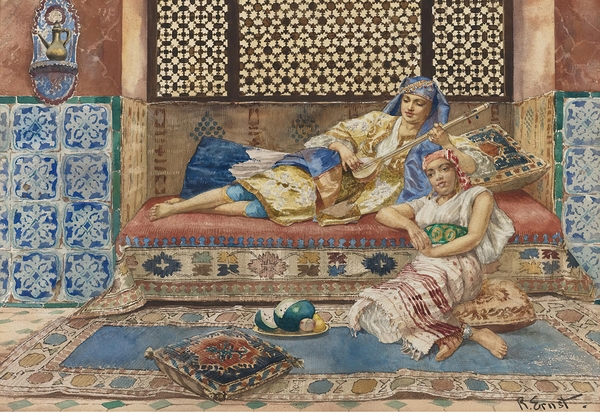 Harem song by Rudolf Ernst [1854–1932] Print