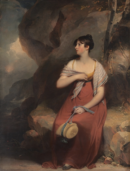 A Woman in a Landscape by Martin Archer Shee [1769–1850] Print
