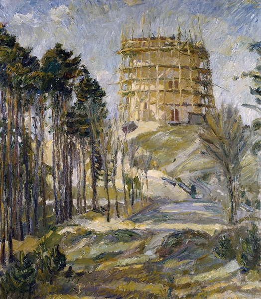 Water Tower in Hermsdorf [1909] by Max Beckmann [1884–1950] Print
