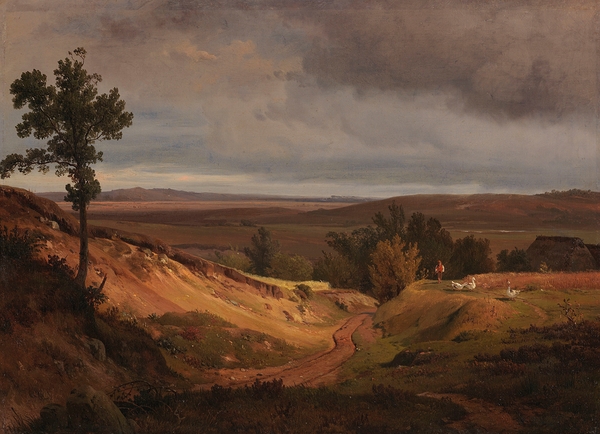 Heidelandschaft bei Silkeborg in Jütland. Dänemark [1840] by Louis Gurlitt [1812–1897] Print
