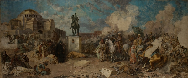 Entry of Sultan Mehmed II in Constantinople [1874–1884] by Stanisław von Chlebowski [1835–1884] Print