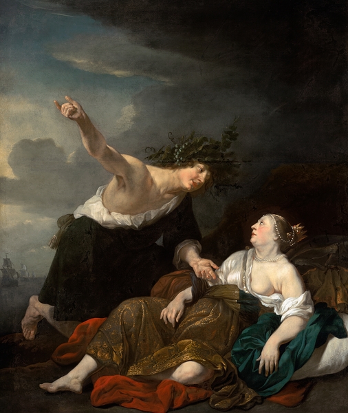 Bacchus And ariadne [1650] by Jacob Van Loo [1614–1670] Print