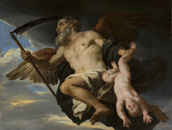 Chronos by Giovanni Francesco Romanelli [1610–1662] Print