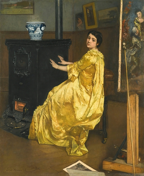 Dans l’atelier. Le repos du modèle [1857] by Alfred Stevens [1823–1906] Print