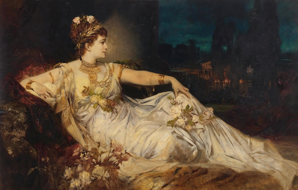 Charlotte Wolter als Messalina [1875] by Hans Makart [1840–1884] Print