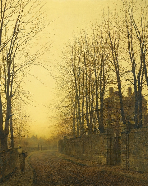 Late Autumn [1886] by John Atkinson Grimshaw [1836–1893] Print