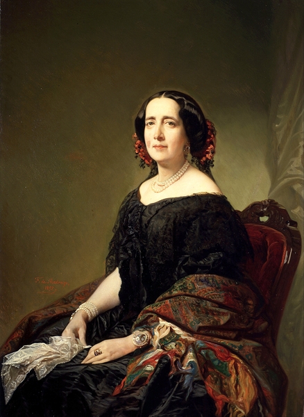 Gertrudis Goméz de Avellaneda [1857] by Federico de Madrazo y Kuntz [1815–1894] Print