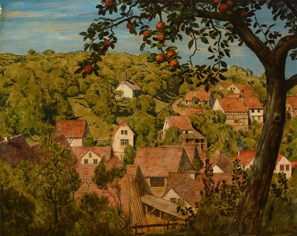 Blick auf Mamolsheim [1890] by Hans Thoma [1839–1924] Print