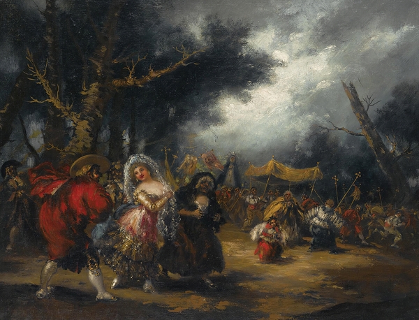 La Procesión [The Procession] by Eugenio Lucas Villamil [1858–1918] Print