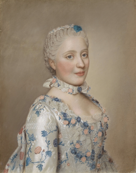 Maria Josepha of Saxony. Dauphine of France [1749] by Jean–Etienne Liotard [1702–1789] Print