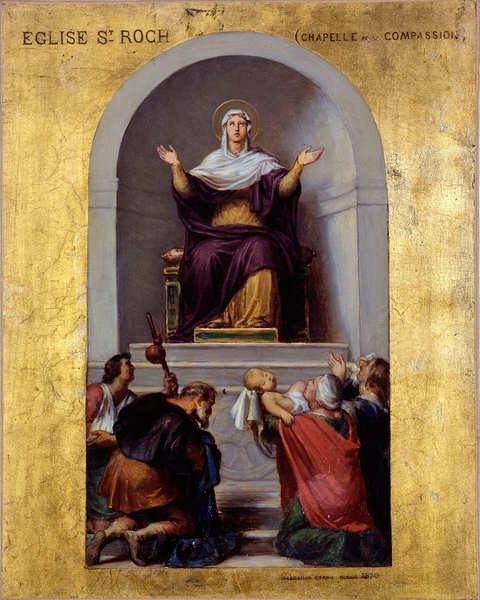 La Vierge consolatrice [1870] by Sébastien Melchior Cornu [1804–1870] Print