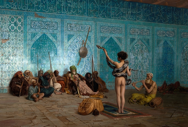Snake Charmer [c. 1879] by Jean–Léon Gérôme [1824–1904] Print