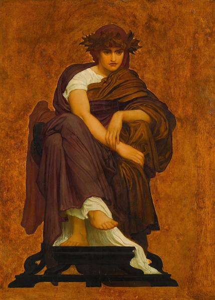 Mnemosyne. Mother of the Muses by Frederic Leighton [1830–1896] Print