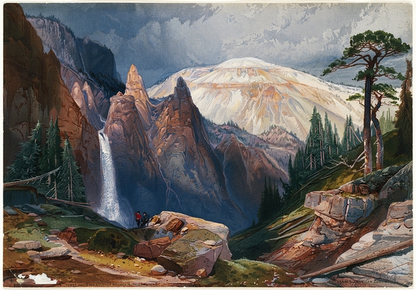 Tower Falls and Sulphur Mountain. Yellowstone [ca. 1875] by Thomas Moran [1837–1926] Print