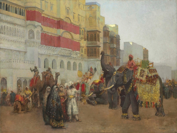 A Fête Day at Bekanir – Beloochistan. Bekanir [ca 1895–1903.] by Edwin Lord Weeks [1849–1903] Print