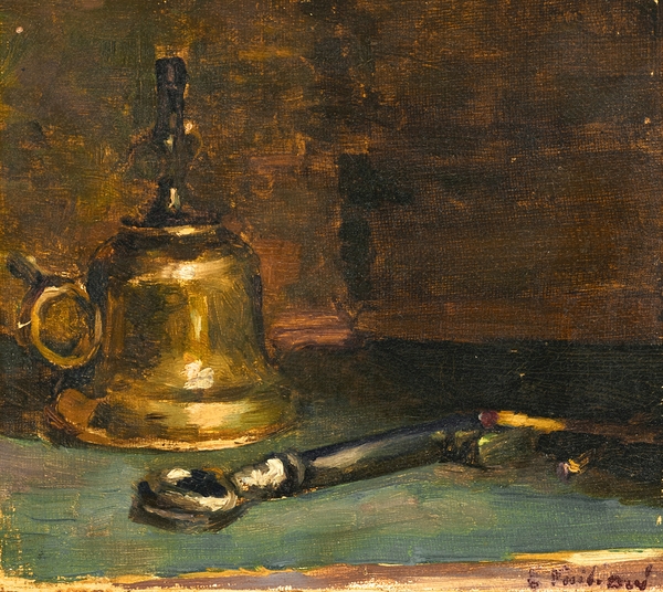 Nature morte à la lampe [circa 1888] by Édouard Vuillard [1868–1940] Print
