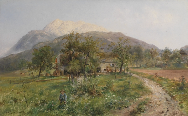 Blick auf den Dobratsch by Emil Barbarini [1855–1933] Print