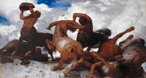 Battle of the Centaur [1872–1873] by Arnold Böcklin [1827–1901] Print