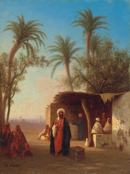 Village in the desert. Algeria by Charles Théodore Frère [1814–1888] Print