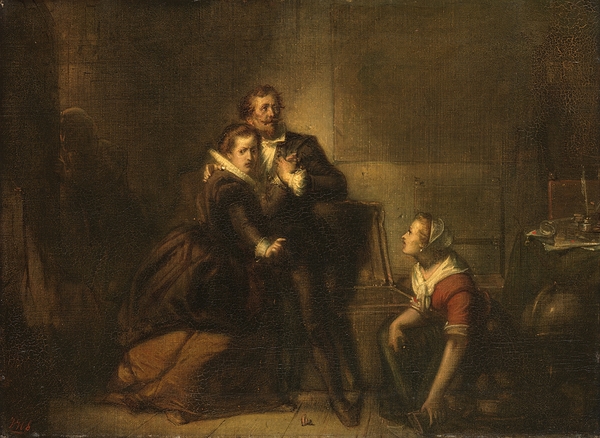 Hugo de Groot escapes in a bookcase from Loevestein Castle. Anno 1621 [1837–1897] by Johannes Hinderikus Egenberger [1822–1897] Print