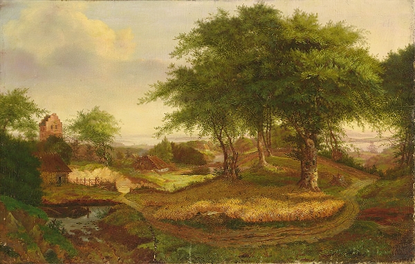 Parti Fra Nordsjælland by Carl Georg Scheuermann [1803–1859] Print