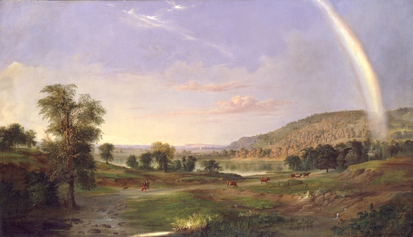 Landscape with Rainbow [1859] by Robert S. Duncanson [1821–1872] Print