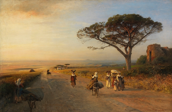 Via Appia [Ca. 1850] by Albert Flamm [1823–1906] Print