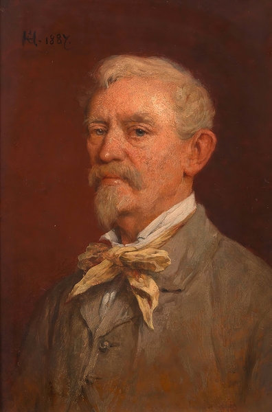 Remy [Remigius Adrianus] van Haanen [Maler. Vater des Künstlers] [1887] by Cecil van Haanen [1844–1914] Print