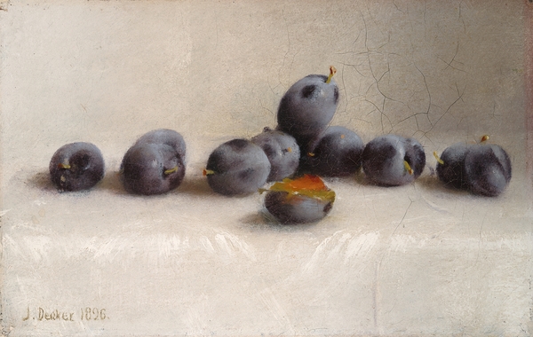 Twelve Plums [1896] by Joseph Decker [1853–1924] Print