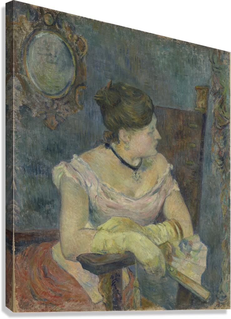 Madame Mette Gauguin in Evening Dress [1884] by Paul Gauguin [18481903] by  MyCozyFineArt Wall Art