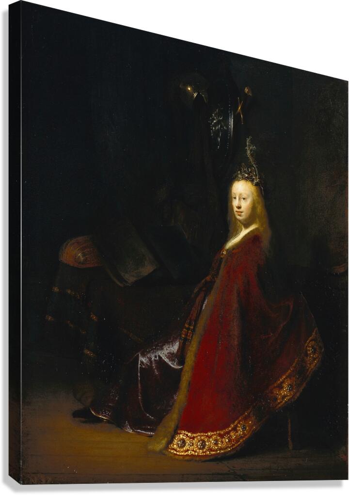 Minerva [circa 1631] by Rembrandt van Rijn [1606–1669] Canvas Print