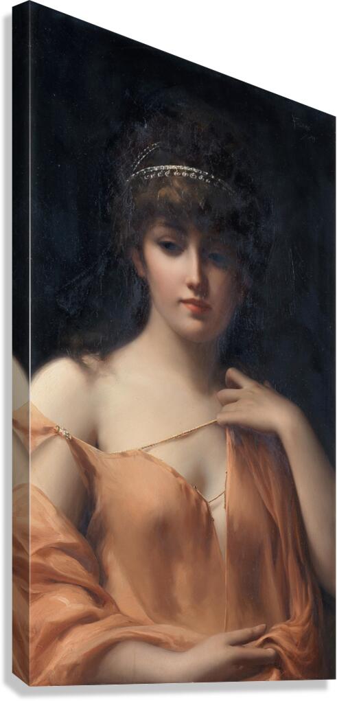 A classical beauty [1889] by Luis Ricardo Falero [1851–1896] Canvas Print