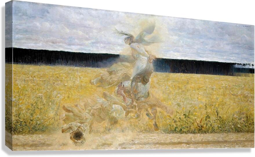 In the Dust Storm [1893–1894] by Jacek Malczewski [1854–1929] Canvas Print