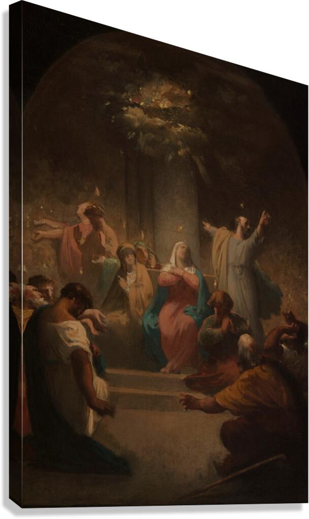 La Pentecôte [1864] by Felix–Henri Giacomotti [1828–1909] Canvas Print