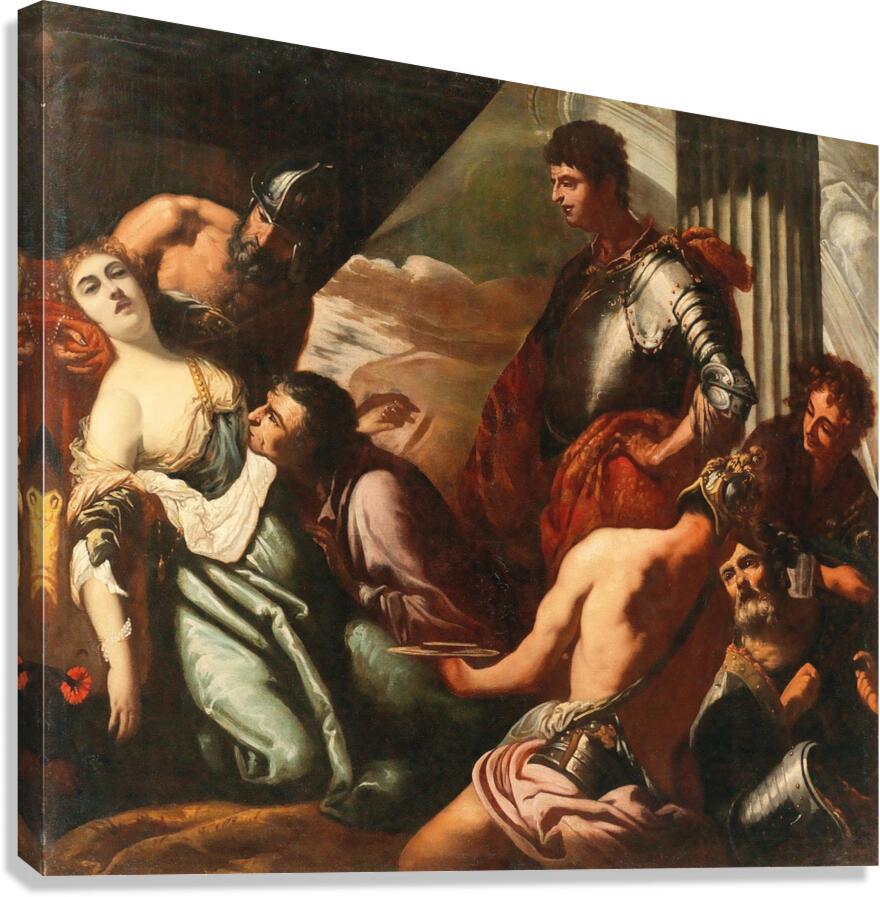 The Death of Agrippina by Antonio Zanchi [1631–1722] Canvas Print