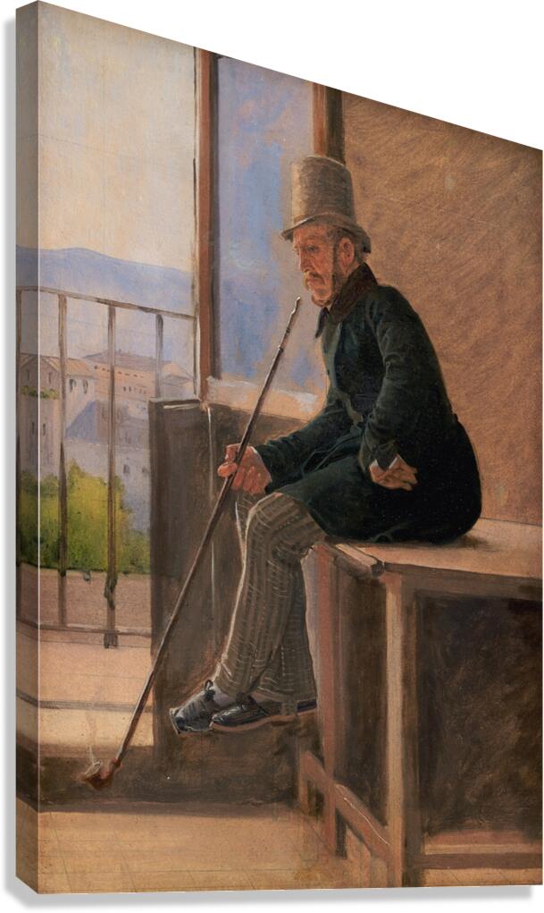 The Painter Jørgen Sonne [1837] by Constantin Hansen [1804–1880] Canvas Print