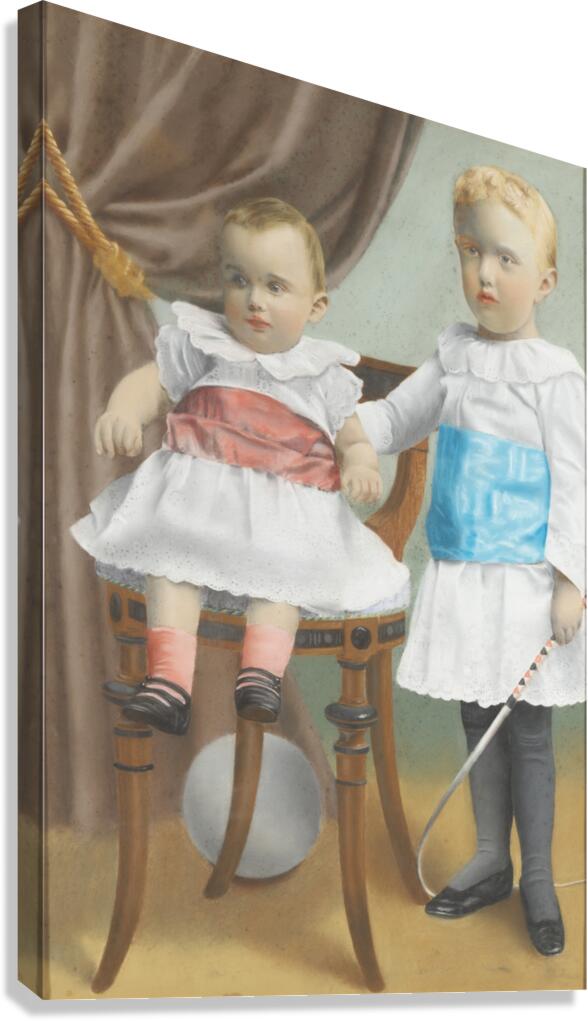 Fritz and Hans von Rosen [1889] by Emil Österman [1870–1927] Canvas Print