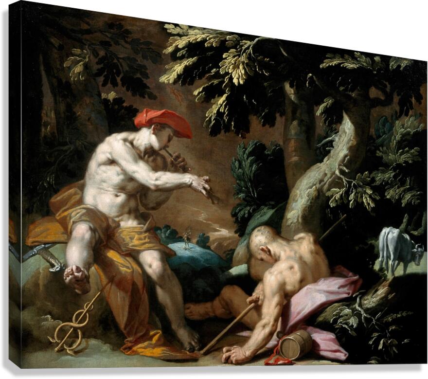Mercury. Argus and Io [Circa 1592] by Abraham Bloemaert [1564–1651] Canvas Print