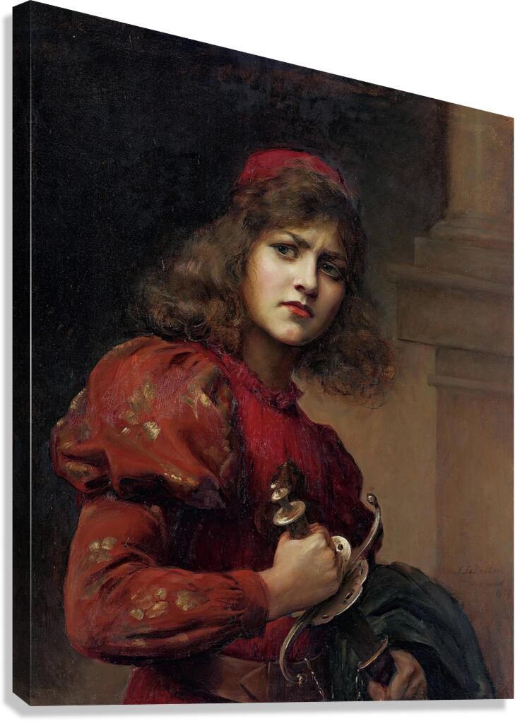 St. Joan Of Arc [1909] by Paul De La Boulaye [1849–1926] Canvas Print