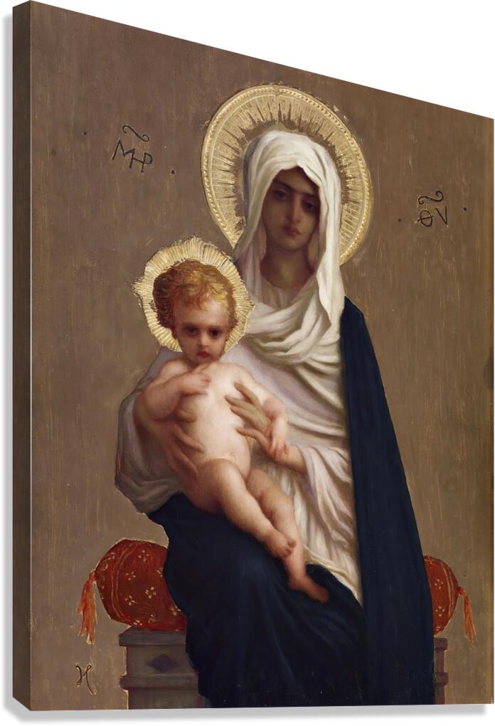 Virgin Of The Deliverance [C. 1872] by Ernest Hébert [1817–1908] Canvas Print